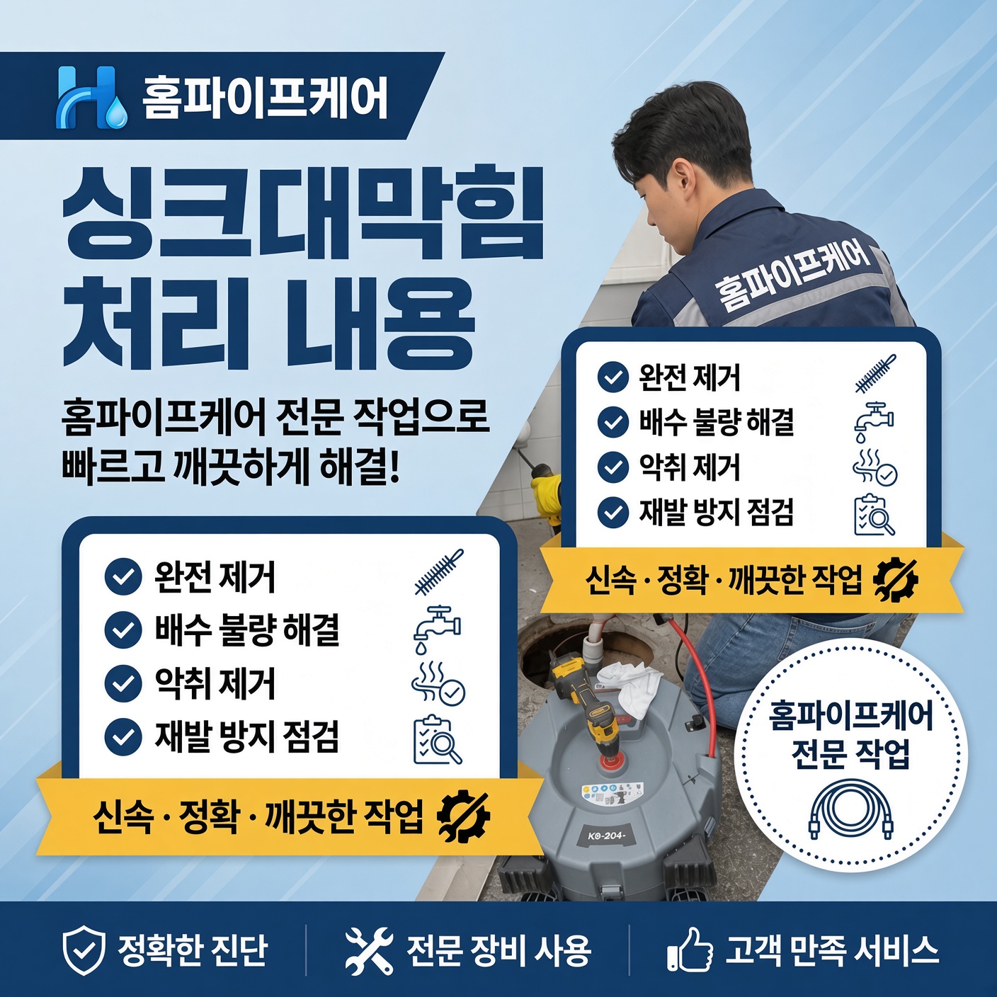 일산동 하수구막힘 현장 사진